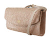 Cream Floral Lace Evening Long Clutch Borse Cotton Bag