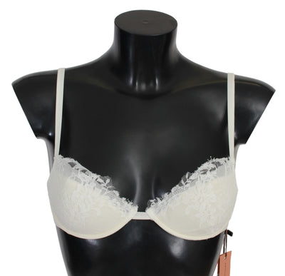 White Lace Reggiseno Bra Silk Underwear