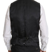 Black Two Piece Vest Jacket Blazer