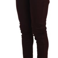 Maroon Cotton Casual Training  Pants