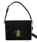 Black Leather LUCIA Shoulder Messenger Hand Purse