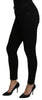 Black Skinny Mid Waist Trouser Cotton Jeans