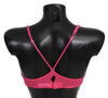 Pink Fuchsia Lace Reggiseno Bra Silk Underwear