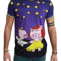 Purple  Cotton Top 2019 Year of the Pig  T-shirt