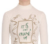 Crew Neck It Is Not A Frame Up! Print Blouse