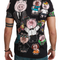 Black Cotton Top 2019 Year of the Pig  T-shirt