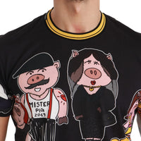 Black Cotton Top 2019 Year of the Pig  T-shirt