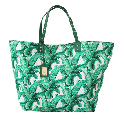 Green Banana Leaves BEATRICE Shopping Hand Tote Bag