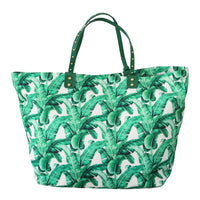 Green Banana Leaves BEATRICE Shopping Hand Tote Bag
