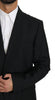 Black Wool Two Piece Vest Jacket Blazer