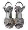 Silver Leopard Lurex Keira Sandals Shoes