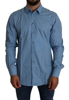 Blue Dress Formal  100% Cotton Shirt