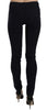 Black Gabardine Stretch Luxor Slim Pants