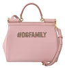 Pink Leather #dgfamily Borse Satchel Hand SICILY Bag
