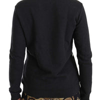 Gray Leopard Print Couture Sweatshirt