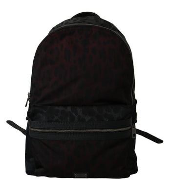 Multicolor Leopard School Backpack Mens Nylon Bag