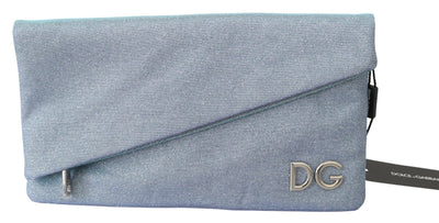 Blue Hand Purse Borse DG Logo Canvas CLEO Bag