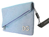 Blue Hand Purse Borse DG Logo Canvas CLEO Bag