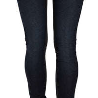 Blue Stretch Denim Cotton Skinny Fit Pant