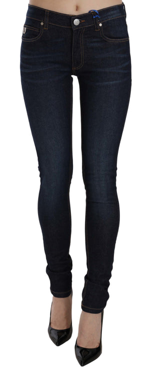 Blue Stretch Denim Cotton Skinny Fit Pant