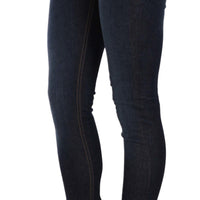 Blue Stretch Denim Cotton Skinny Fit Pant