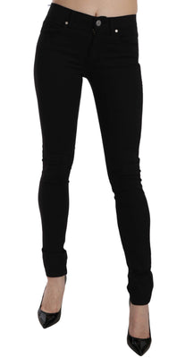 Black Tiger Logo Gabardine Stretch Slim-Fit Pant