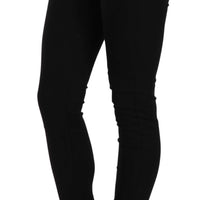 Black Tiger Logo Gabardine Stretch Slim-Fit Pant