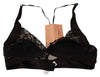 Black Brown Lace Sporty Bra Silk Underwear