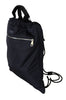 Blue Nylon Men Nap Sack Drawstring Backpack Bag