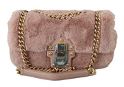 Pink Fur LUCIA Hand Shoulder Messenger Borse Purse