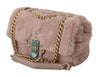 Pink Fur LUCIA Hand Shoulder Messenger Borse Purse