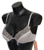 Gray Lace Push Up Bra Silk Underwear