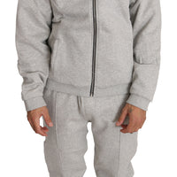 Gray Cotton Sweater Pants Tracksuit