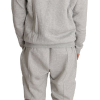 Gray Cotton Sweater Pants Tracksuit