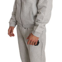 Gray Cotton Sweater Pants Tracksuit