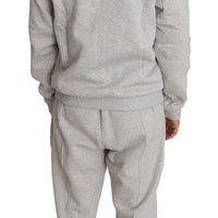 Gray Cotton Sweater Pants Tracksuit