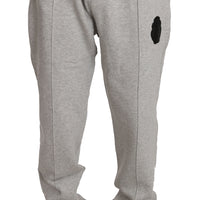 Gray Cotton Sweater Pants Tracksuit