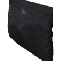 Black Mens Clutch Hand Purse Toiletry Pouch
