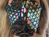 Mermaid Scales in Shimmery Colors Face Mask by Rebel, Made in USA