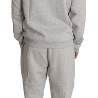 Gray Cotton Sweater Pants Tracksuit