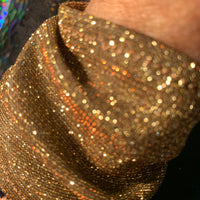 Gold Glitter Cuff Bracelet