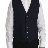 Blazer Vest 2 Piece Blue Wool MARTINI