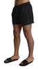 Black Polka Beachwear Shorts Mens Swimshorts