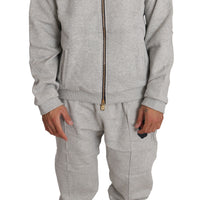 Gray Cotton Sweater Pants Tracksuit