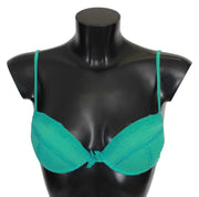 Green Push Up Bra 100% Cotton Underwear