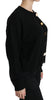 Black Button Embellished Cardigan Sweater