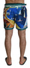 Blue Sorrento Print Swimshorts Polyester Swimwear