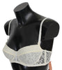 White Lace Cotton Balconcino Bra Underwear