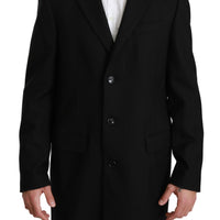 Black 100% Wool Jacket Coat Blazer