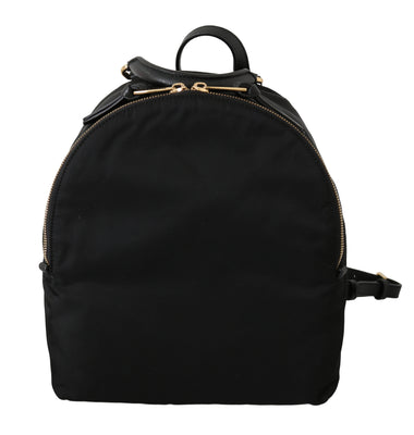 Black Women School Travel Nylon Backpack